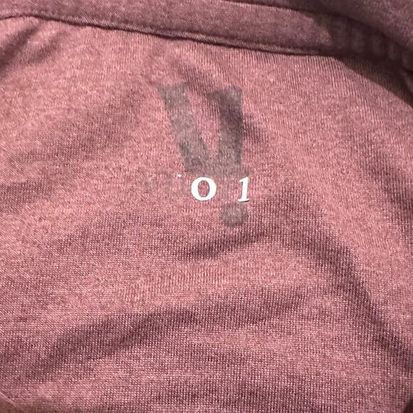 Vuori Shirt Mens Brown Heather Strato Tech Tee Soft Performance Short Sleeve, L - Picture 2 of 7